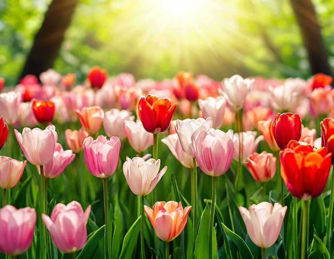 Тюльпаны и розы на 8 марта